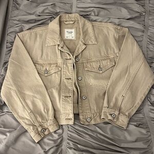 Abercrombie and Fitch Tan Denim Jacket